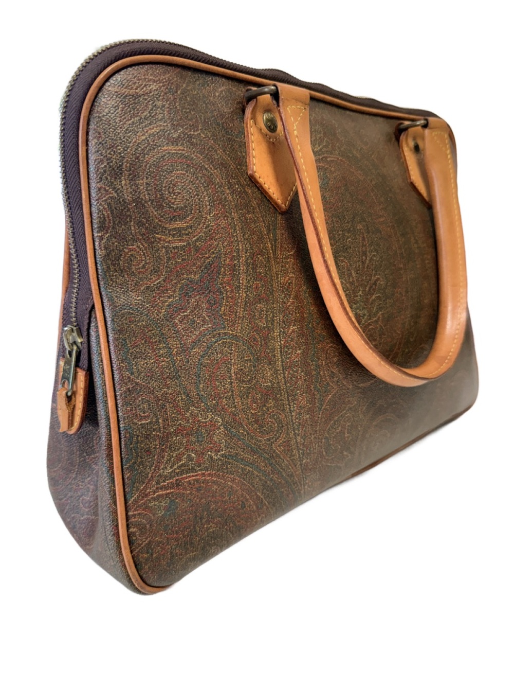 Vintage Etro Paisley Document Briefcase/Office Tote | Made in Italy | Rare Style - Picture 4 of 16